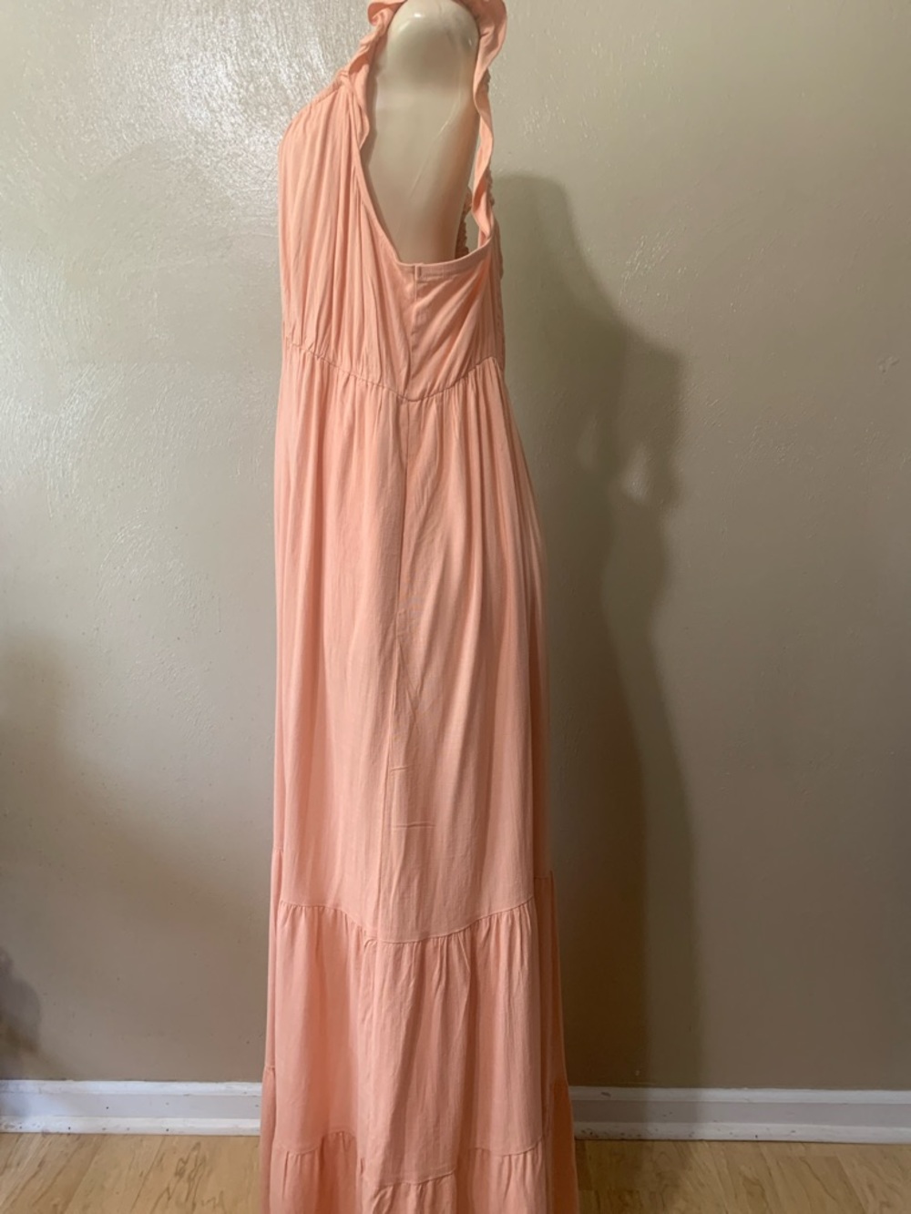 torrid Peach Pink Maxi Dress with Ruffle Straps - Picture 4 of 6